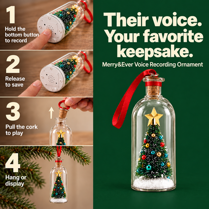 Merry&Ever™ Voice Recording Ornament - The Perfect Gift